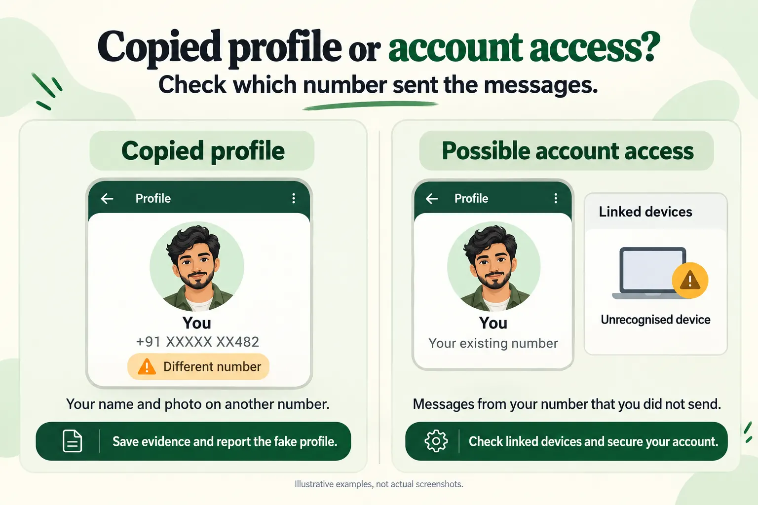 WhatsApp Copied Profile vs Account Access